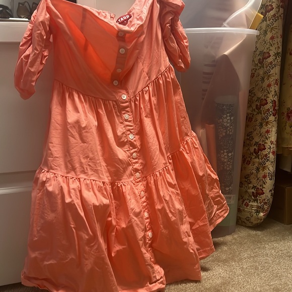 STAUD MINI Elio Dress - Coral - worn once - Picture 2 of 5